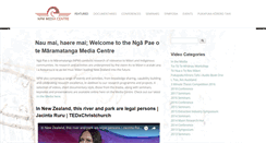 Desktop Screenshot of mediacentre.maramatanga.ac.nz