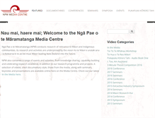 Tablet Screenshot of mediacentre.maramatanga.ac.nz
